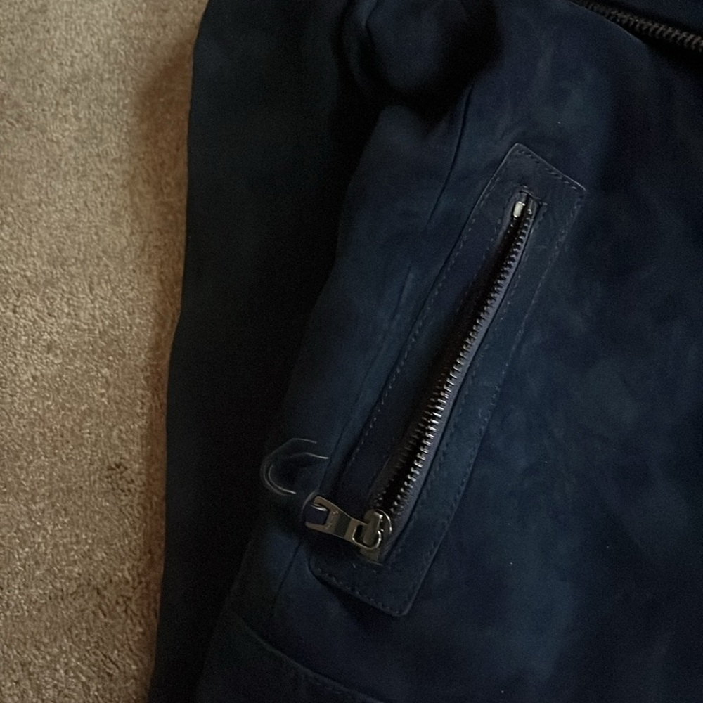 Coach Navy Blue Motto Jacket - Picture 9 of 12